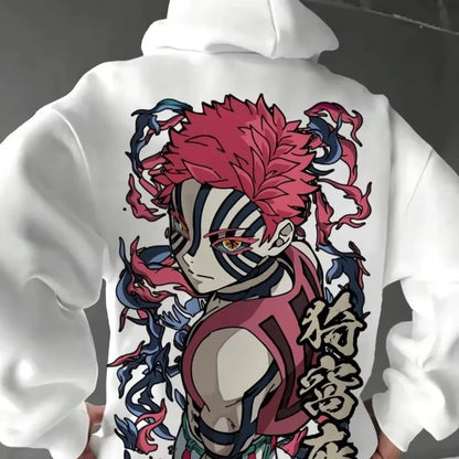 New Japan Anime Demon Slayer Printed Hoodie Sweatshirt Men's and Women's Hoodie Men's Tops Sports Hoodie Harajuku Y2K Hoodie