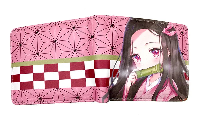 Demon Slayer: Kimetsu No Yaiba Anime Peripheral Short Wallet Zero Wallet Student Men And Women Simple Wallet