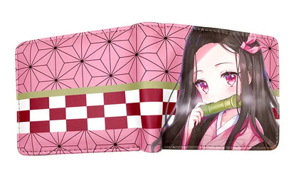 Demon Slayer: Kimetsu No Yaiba Anime Peripheral Short Wallet Zero Wallet Student Men And Women Simple Wallet