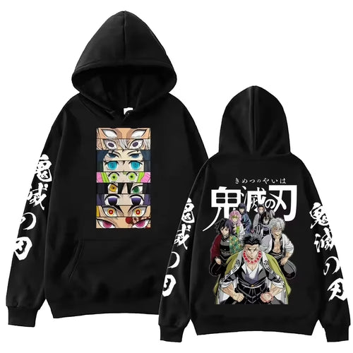 Devil Killer Demon Slayer Blade Cosplay Street Style Men's Hoodie New Harajuku Style Casual Suitable for Both Men and Women