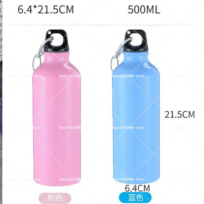 500ml Demon Slayer Aluminum Water Bottle Portable Sport Cup Women Men Anime Tomioka Nezuko Fashion Retro Kettle Birthday Gift