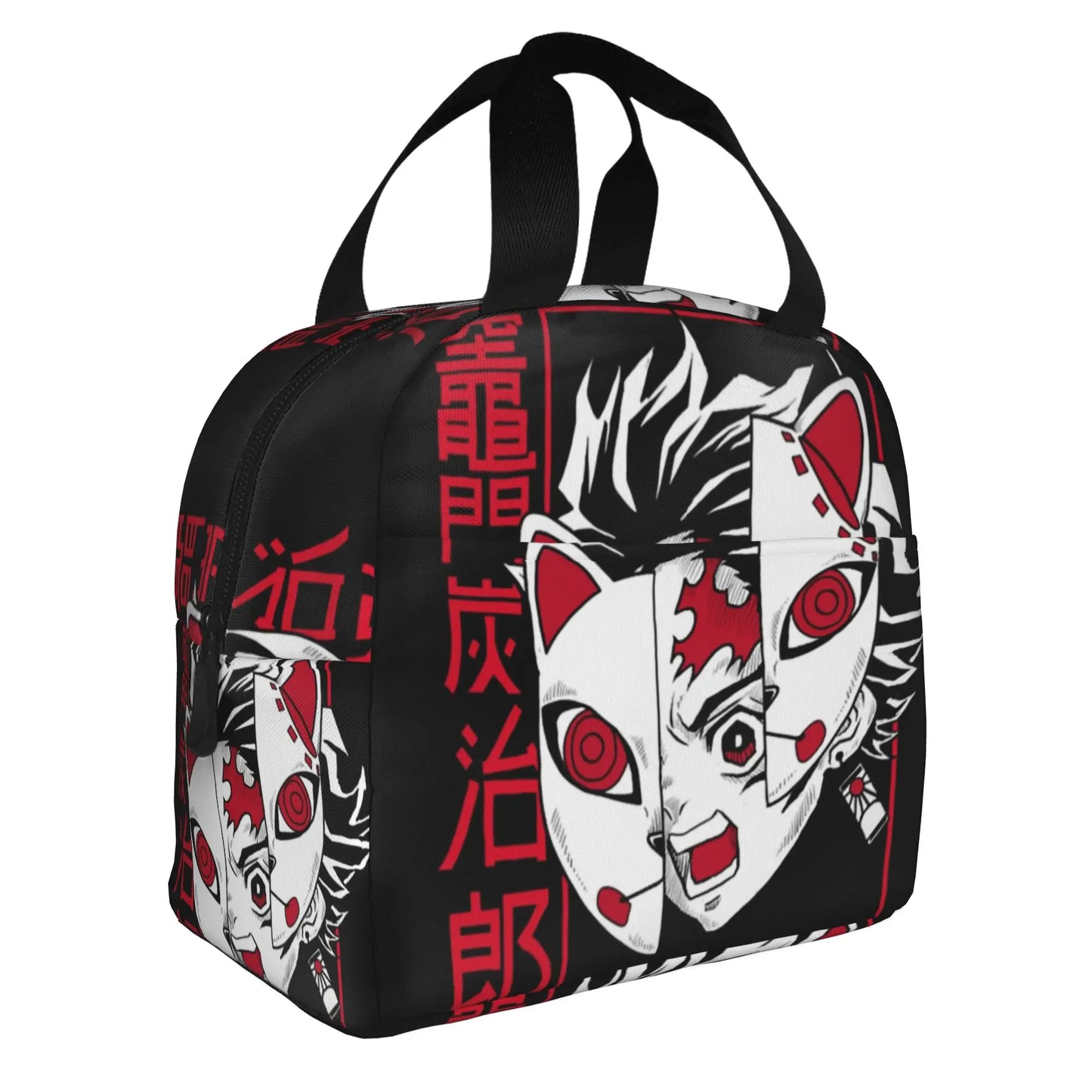 Demon Slayer Manga Anime Resuable Lunch Box for Women Waterproof Kimetsu no Yaiba Thermal Cooler Food Insulated Lunch Bag School