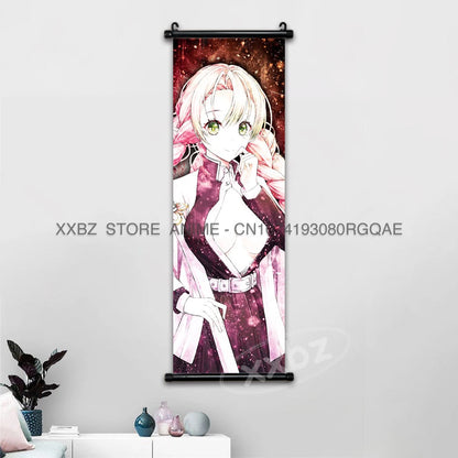 Demon Slayer Scrolls Picture Himejima Gyoumei Wall Art  Tomioka Giyuu Home Decor Rengoku Kyoujurou Hanging Painting Anime Poster