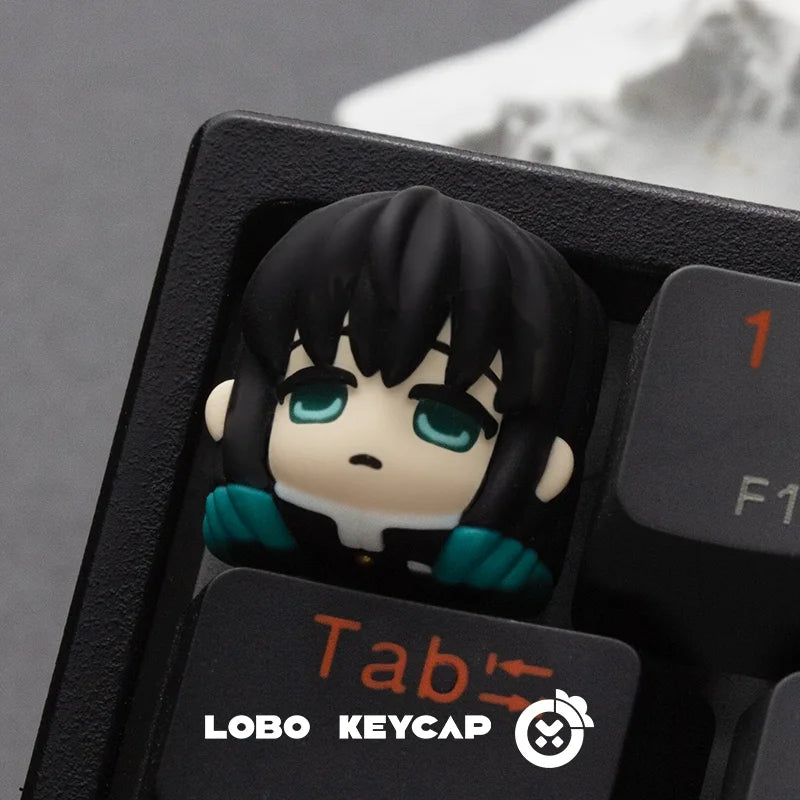 Anime Demon Slayer Kamado Nezuko Series Multiple Styles Keyboard Cute Keycap Decoration Contain Periphery Collectble Fun Gifts