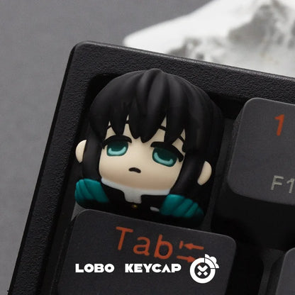 Anime Demon Slayer Kamado Nezuko Series Multiple Styles Keyboard Cute Keycap Decoration Contain Periphery Collectble Fun Gifts