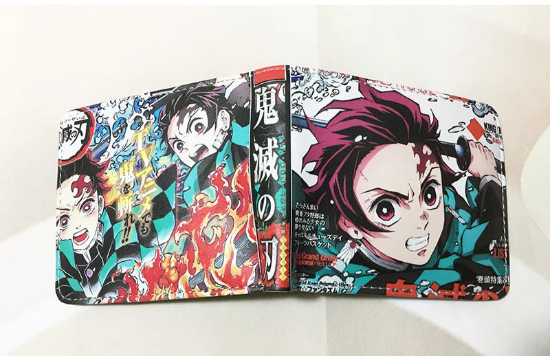 Demon Slayer: Kimetsu No Yaiba Anime Peripheral Short Wallet Zero Wallet Student Men And Women Simple Wallet