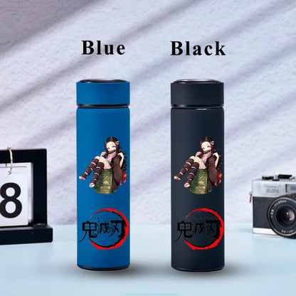 500ML Demon Slayer Anime Stainless Steel Water Cup Portable Large Capacity Outdoor Water Bottle Hot Ice Water Insulated Cup