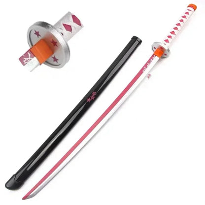 104cm Demon Slayer Katana Schwert Sword Anime Cosplay Prop Ninja Knife Real Size Japanese Katana Original Samurai Sabre Gift