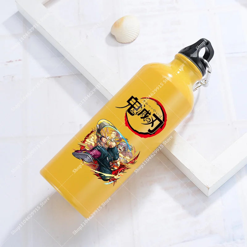 500ml Demon Slayer Aluminum Water Bottle Portable Sport Cup Women Men Anime Tomioka Nezuko Fashion Retro Kettle Birthday Gift