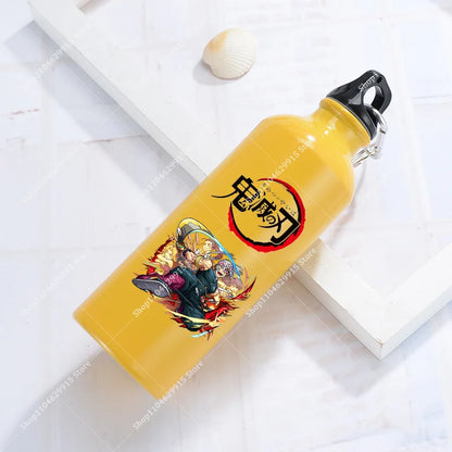 500ml Demon Slayer Aluminum Water Bottle Portable Sport Cup Women Men Anime Tomioka Nezuko Fashion Retro Kettle Birthday Gift