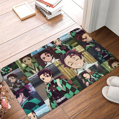 Demon Slayer Doormat Mat Anti-Slip Anime Giyu Tomioka Kitchen Bathroom Living Room Rug Carpet 40*60cm