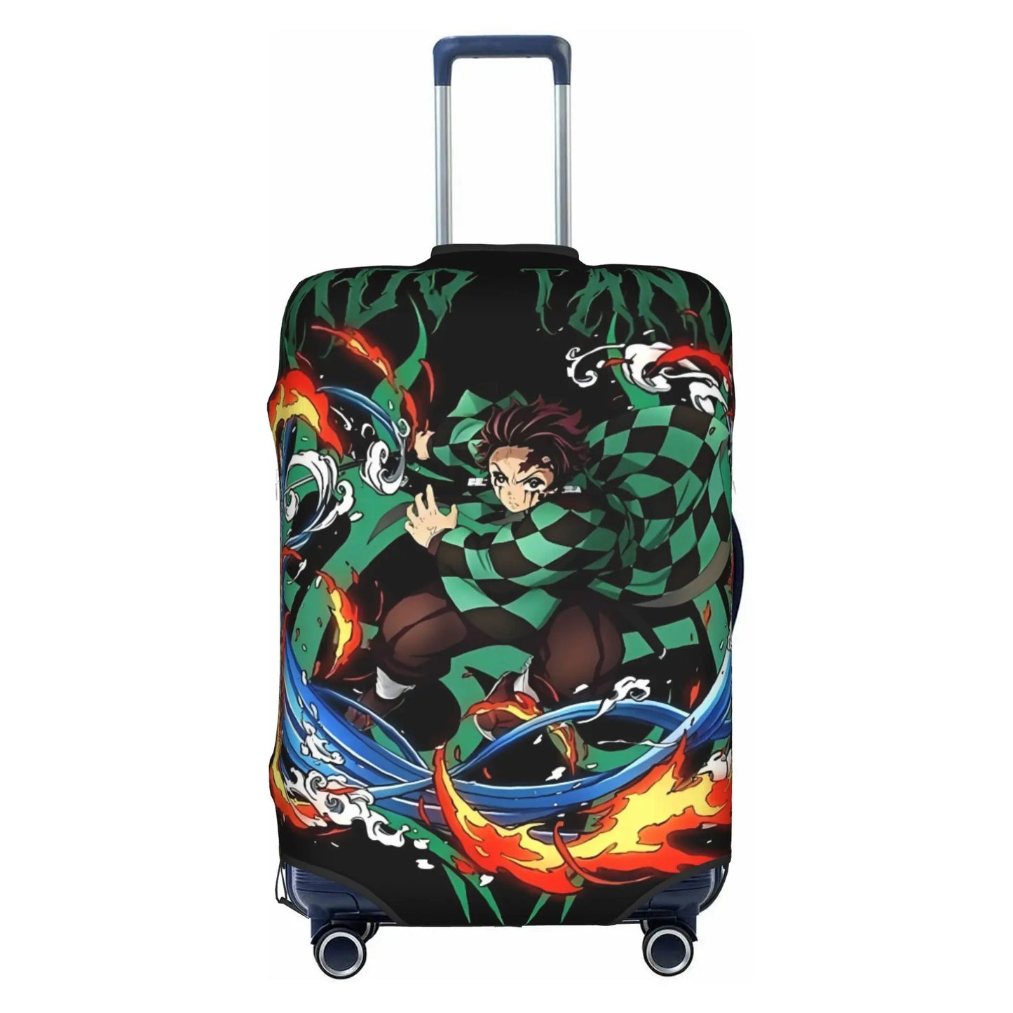 Custom Demon Slayer Kimetsu no Yaiba Travel Luggage Cover Elastic Manga Anime  Suitcase Cover Protector Fit 18-32 Inch