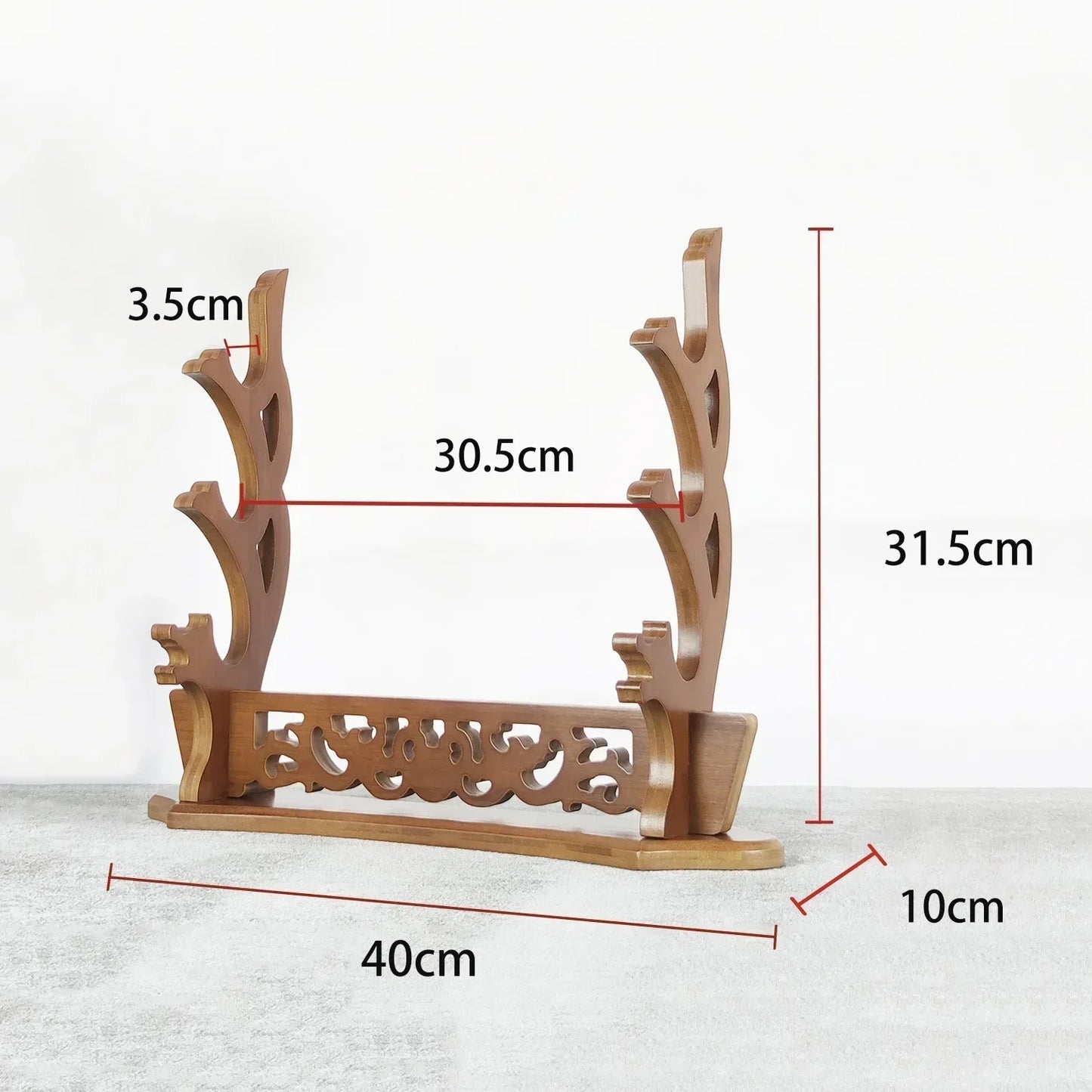 Wooden Katana Stand Holder Dragon Sword Storage Shelf Rack Support Display Japanese Katana Demon Slayer Sabre Cradle Organizer
