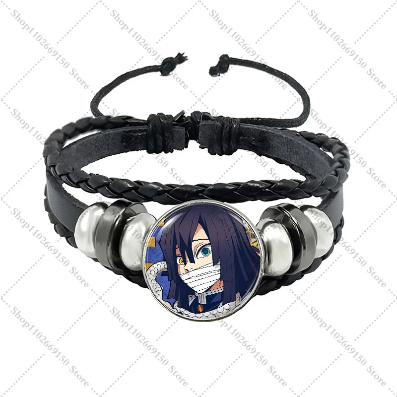 Anime Creative Bracelet Fashion Jewelry Accessories Demon Slayers Cartoon Cute Bracelets Charms Pendant Bangle Birthday Gifts