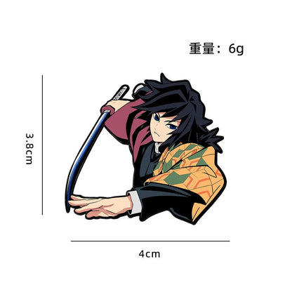 Demon Slayer Cartoon Brooch Badge Student Backpack Decoration Anime Merchandise Shinobu Kocho Japanese Anime
