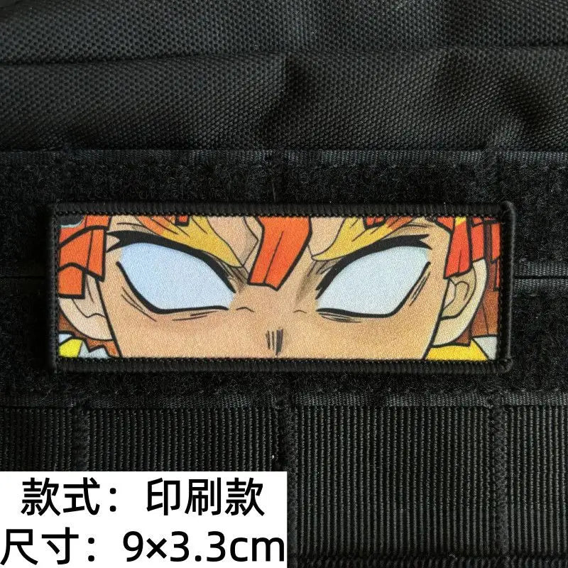 Demon Slayer Velcro Patch Cute Fashion Kawaii Cartoon Creative Personalized Simple Backpack Patch Arm Badge Gift for Friends