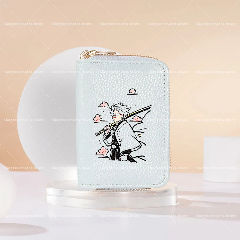 New Demon Slayer Wallet Woman Man Fashion Zipper Wallet Anime Cartoon Coin Purse Man Card Holder Fashion Money Bag Birthday Gift