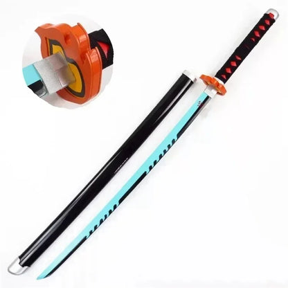 104cm Demon Slayer Katana Schwert Sword Anime Cosplay Prop Ninja Knife Real Size Japanese Katana Original Samurai Sabre Gift