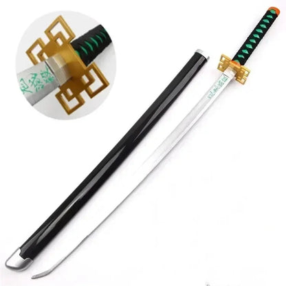 104cm Demon Slayer Katana Schwert Sword Anime Cosplay Prop Ninja Knife Real Size Japanese Katana Original Samurai Sabre Gift