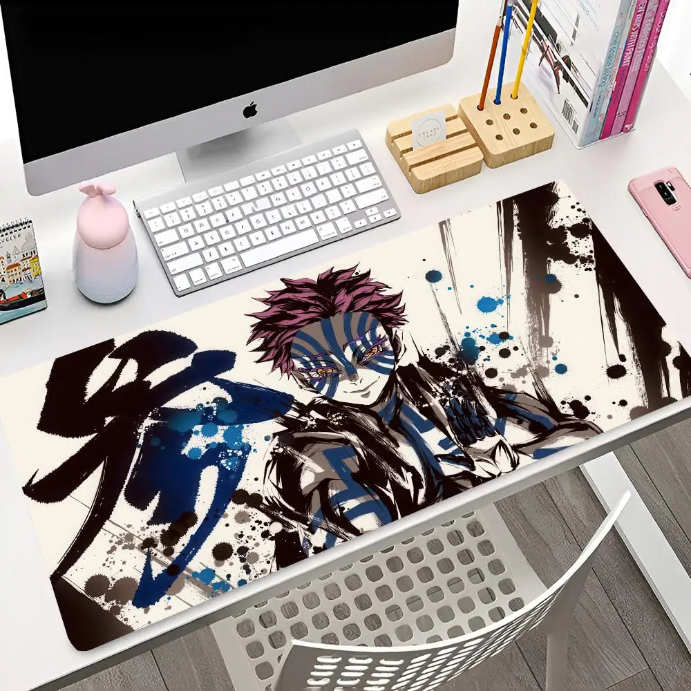 A-Akaza D-DemonS S-Slayer Mouse Pad Rubber Mat Laptop Xxl Mousepad Notebook Gamer Computer Table Gaming Accessories