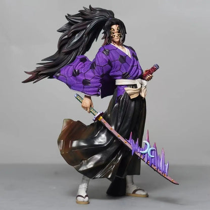 24cm/9.45inch Anime Demon Slayer Kimetsu No Yaiba Figure Kokushibo PVC Action Figures GK Statue Model Doll Toys Gifts