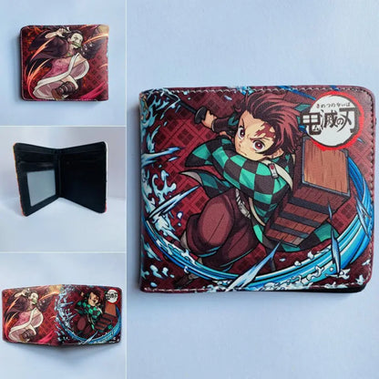 Demon Slayer: Kimetsu No Yaiba Anime Peripheral Short Wallet Zero Wallet Student Men And Women Simple Wallet