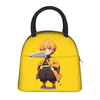Muichiro Tokito Insulated Lunch Bags High Capacity Demons Anime Lunch Container Thermal Bag Tote Lunch Box Food Handbags