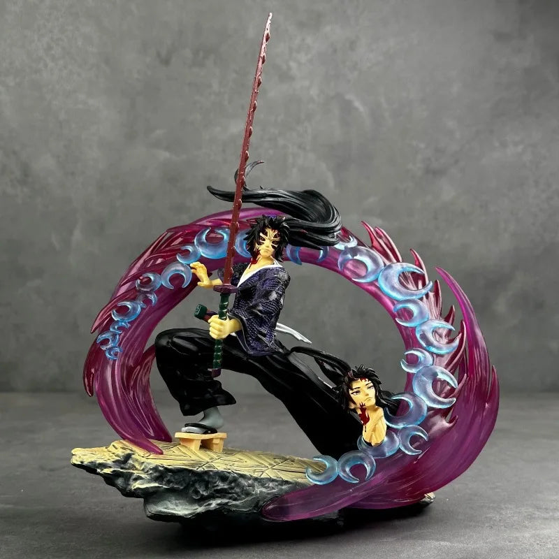 Hot Sell New Demon Slayer Kokushibou Vs Tsugikuni Yoriichi  Gk Luminous Figure Be Bound Popular Cartoon Character Statue Gift