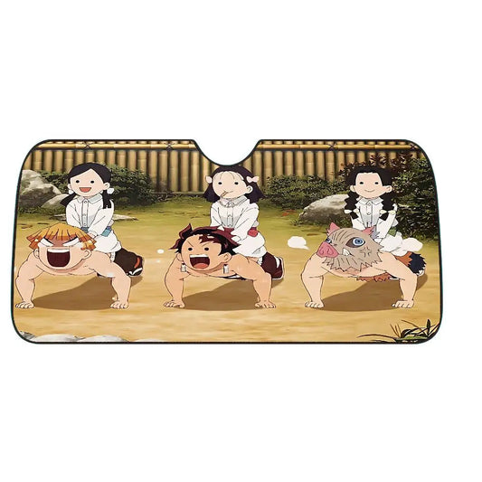 Pare-soleil chibis en sumo