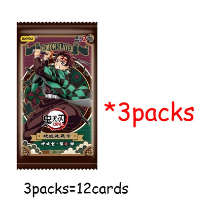 2026 KAYOU Genuine Demon Slayer Card Dawn Bag Collection CCG TCG Card Animation Cartoon Game Collect Card Peripheral Toys
