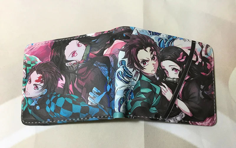 Demon Slayer: Kimetsu No Yaiba Anime Peripheral Short Wallet Zero Wallet Student Men And Women Simple Wallet