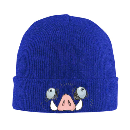 Unisex Rib Knit Cuffed Beanie Demon Slayers anime Accessories Warm Winter Skullies Knitted Caps  Beanies Skullies