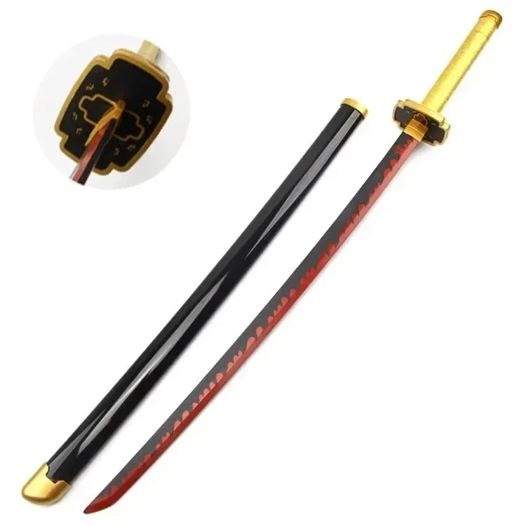 104cm Demon Slayer Katana Schwert Sword Anime Cosplay Prop Ninja Knife Real Size Japanese Katana Original Samurai Sabre Gift