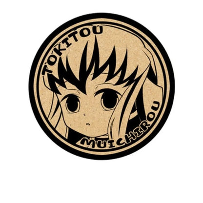 Demon Slayer Cork Coaster,Tanjiro Nezuko Anime Drink Cup Mat, Non-slip Heat Resistant Wooden Pad, Creative Table Decor Gift, 1pc