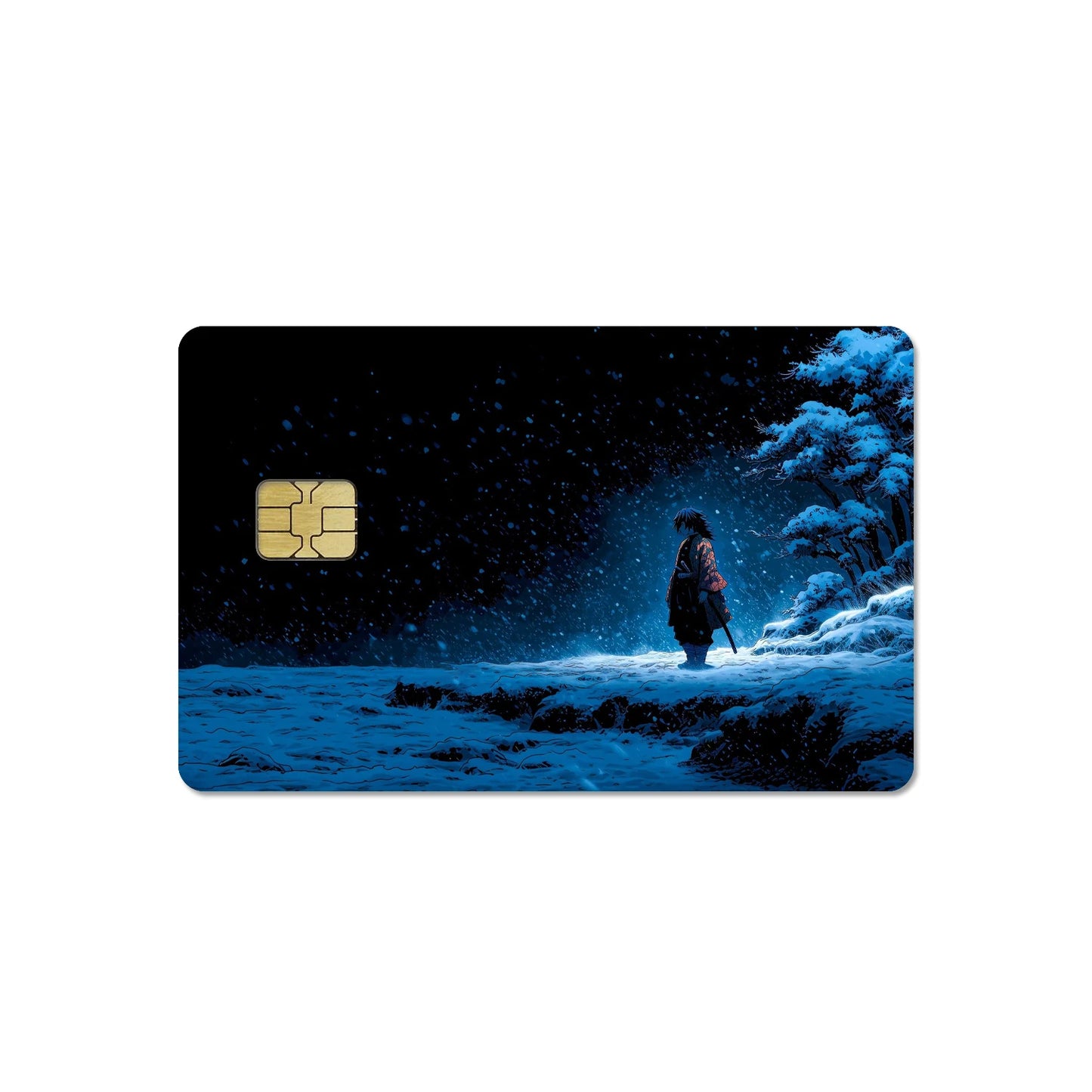 DIY Self-made Anime Demon Slayer 2.5D HD Matte PVC Sticker Film Tape Skin for Credit Card Debit Card Waterproof Sticke Gift