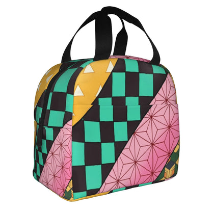 Cherry Nezuko Demon Slayer  Insulated Lunch Bags for Camping Travel Blossoms Sakura Portable Cooler Thermal Bento Box Women Men