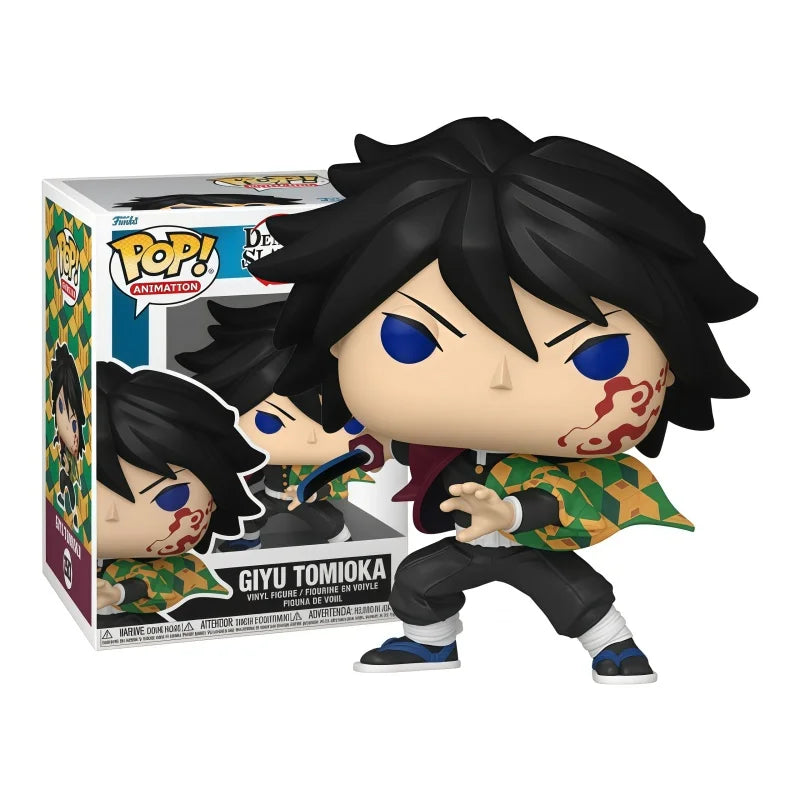Official Funko Pop Tomioka Giyuu Demon Slayer Figure Anime Collectible Model Desktop Ornament Gift for Manga Hobby Collectors
