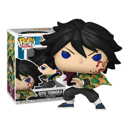 Official Funko Pop Tomioka Giyuu Demon Slayer Figure Anime Collectible Model Desktop Ornament Gift for Manga Hobby Collectors