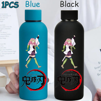 Kimetsu No Yaiba 500ML Insulated Water Cup Game Anime Character Paint Small Mouth Bottle Cartoon Large Capacity Drinking Cup