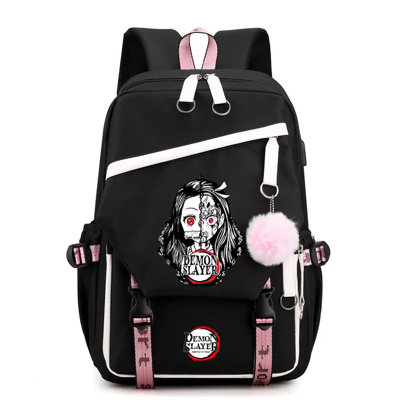 Anime Demon Slayer Backpack Teen Girl Boy Back To School Backpack Children School Bag Women Rucksack Travel Cartoon Bag Mochilas