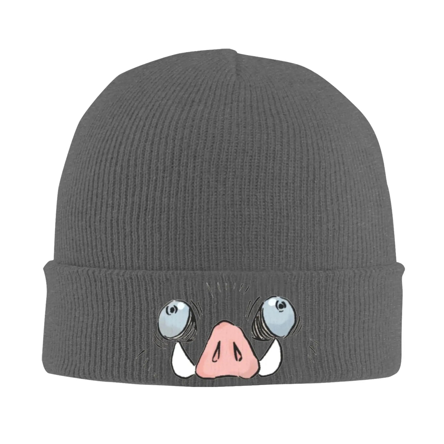 Unisex Rib Knit Cuffed Beanie Demon Slayers anime Accessories Warm Winter Skullies Knitted Caps  Beanies Skullies