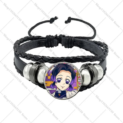 Anime Creative Bracelet Fashion Jewelry Accessories Demon Slayers Cartoon Cute Bracelets Charms Pendant Bangle Birthday Gifts