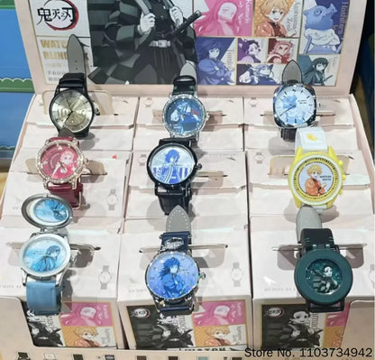 Official Genuine Demon Slayer Watch Blind Box Vol 2 Forged Time Series Tanjiro Zenitsu Nezuko Quartz Wrist Watch For Anime Fans