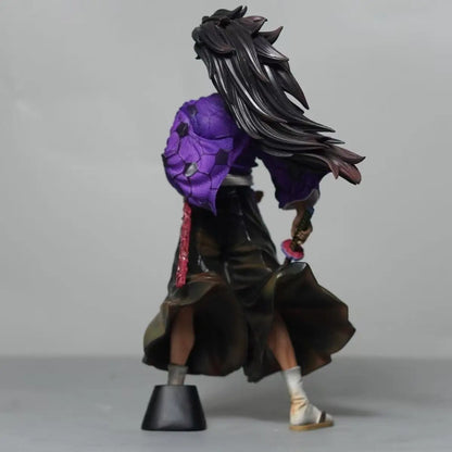 24cm/9.45inch Anime Demon Slayer Kimetsu No Yaiba Figure Kokushibo PVC Action Figures GK Statue Model Doll Toys Gifts