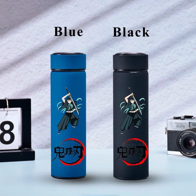 500ML Demon Slayer Anime Stainless Steel Water Cup Portable Large Capacity Outdoor Water Bottle Hot Ice Water Insulated Cup