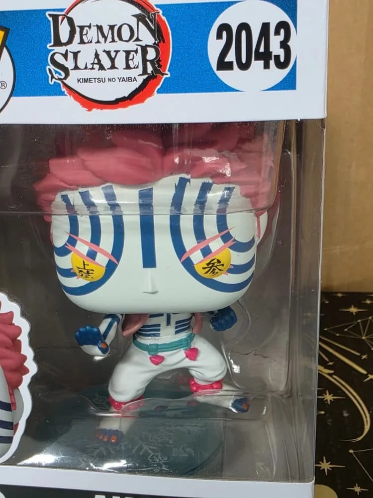 Original Funko Pop Demon Slayer Akaza #2043 Action Figure Anime Akaza Limited Edition Vinyl Model Collectie Decoration Boy Gift