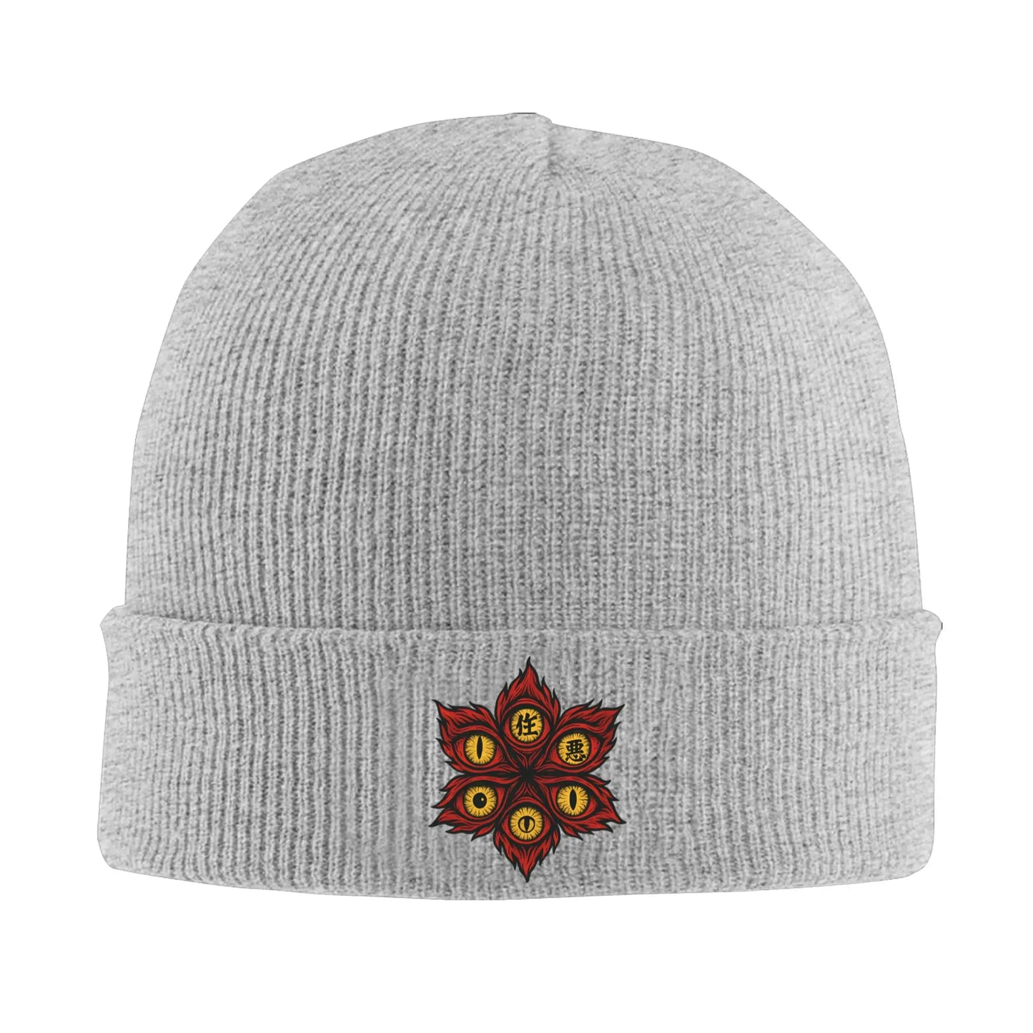 Demonic Eyes of Chaos demon slayer  Knit Beanie For Unisex  Winter Warm Bonnet Knitted Hat