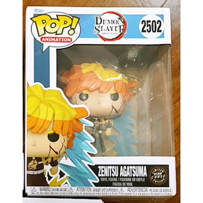 Funko Pop Demon Slayer Set Tanjiro Zenitsu Giyu Shinobu Akaza #2502 #2503 #2504 Figures Collectible Anime Model Ornament Gift