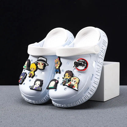 Demon Slayer Kamado Nezuko Tomioka Giyuu Creative Non-Slip Sandals Cartoon Animation Surrounding Beach Kamado Tanjirou Slippers