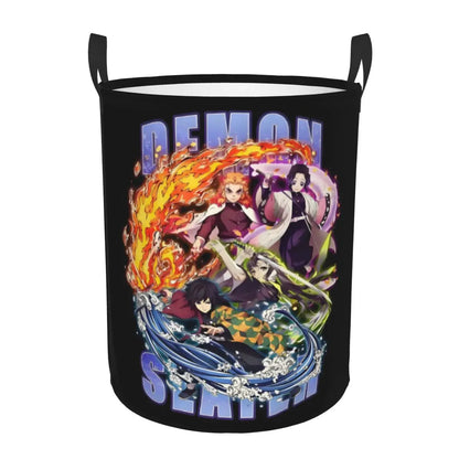 Demon Slayer Tanjiro Kamado Laundry Basket Collapsible Large Capacity Clothes Storage Bin Anime Manga 
 Laundry Hamper